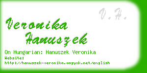 veronika hanuszek business card